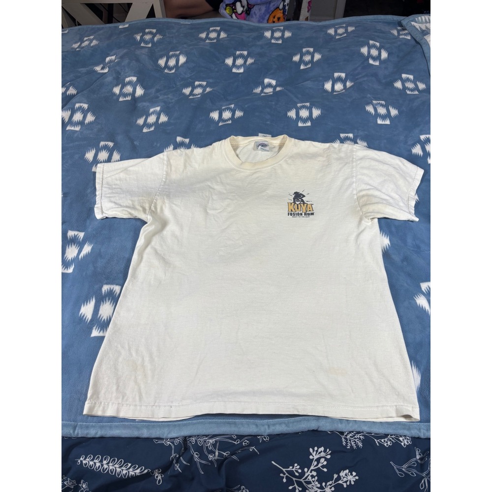 Delta Magnum Weight Kuya Fusion Rum Graphic Tee Cream Mens XL Short Sleeve